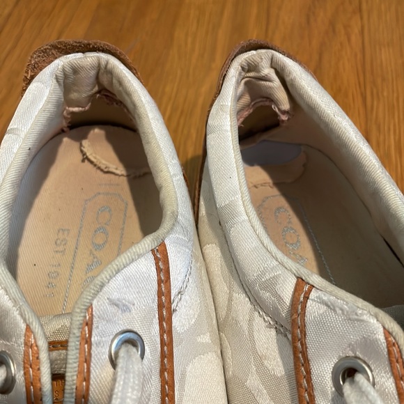 Coach white C Barrett Sneakers - Picture 7 of 8